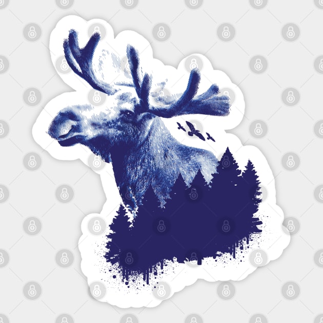 Moose Elk Nature Sticker by 66LatitudeNorth